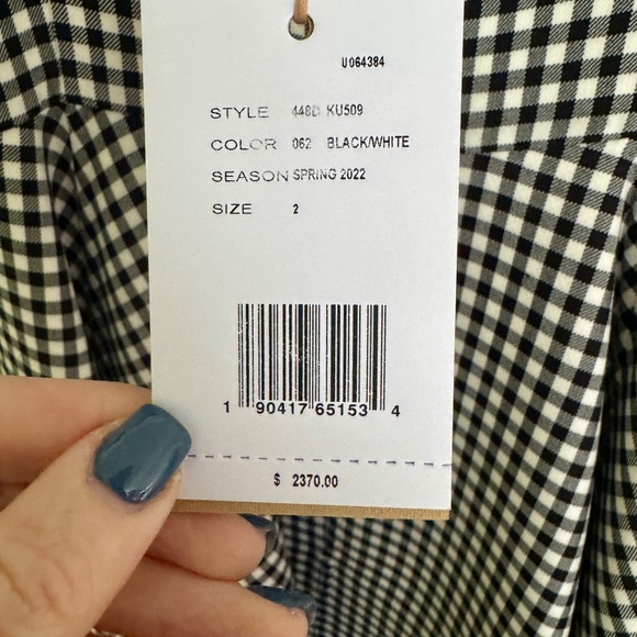 NWT Michael Khors Gingham wool dress - Picture 5 of 8